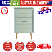 3 Chest of Drawers Tallboy Green
