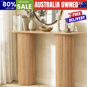 Console Table Natural Oval 115x35x76.5cm