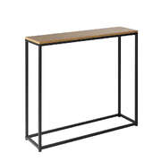 Console Table Wooden Tabletop Black&Wood