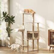 Cat Tree Tower Scratching Post Cats Condo House Bed Wood 150cm