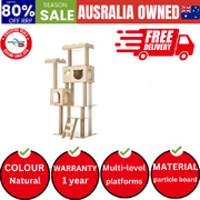 Cat Tree Tower Scratching Post Wood Condo 161cm