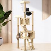 Deluxe 190cm Wooden Cat Tree: The Ultimate Playground for Your Feline Friend
