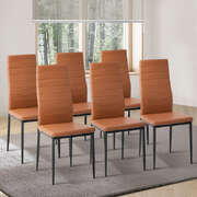 Dining Chair High Back Brown 42x43.5x96cm