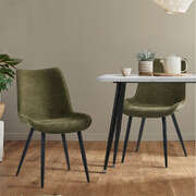 Accent Dining Chairs Linen Fabric