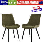 Accent Dining Chairs Linen Fabric
