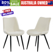 Accent Dining Chairs Linen Fabric