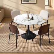 Dining Table Set White 90cm