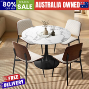 Dining Table Set White 90cm