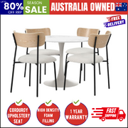90cm Dining Table and Chairs 4-Seater Kitchen Furniture Set