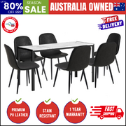 6-Seater Dining Set 1.4m Rectangular Table and Chairs