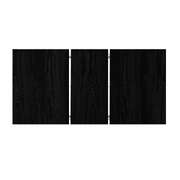 160cm Extendable Dining Table with 6x Hans Wegner Dining Chairs Black