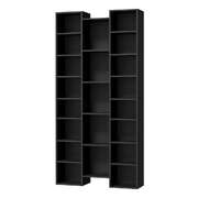 Bookshelf Display Storage Rack for CD DVD Media Organizer Black