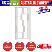 Display Shelf Open Multi-tier Shelves White