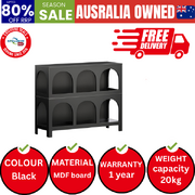 Display Shelf Storage Stand Bookshelf Black