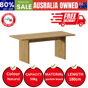 180cm Dining Table Rectangular Timber Natural