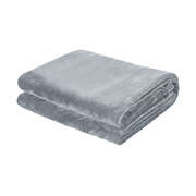 Washable Heated Electric Throw Blanket Bedding Fleece Light Grey 160x130cm
