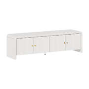 TV Cabinet Entertainment Unit Stand 160cm with Fluted Doors for Living Room