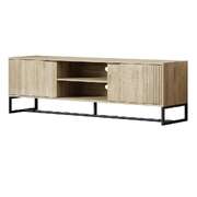 TV Cabinet Entertainment Unit Stand Storage Sliding Door Shelf 160cm