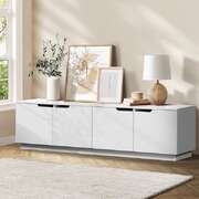 180cm TV Entertainment Unit Cabinet White | EXTG