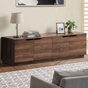 180cm Walnut TV Entertainment Unit Cabinet | EXTG