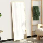 Full Length Mirror Gold Floor Standing 166cm | EXTG