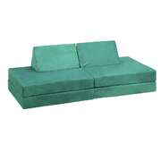 Kids Play Couch Modular Lounge Cushion Green