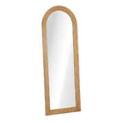 Full Length Arch Mirror 165x60cm Natural Wood Wall Mounted