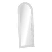 Full Length Arch Mirror 165x60cm White Wood Wall Mounted