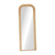 Full Length Arch Mirror 165x60cm Natural Top Round Corner