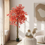 Artificial Maple Tree Red