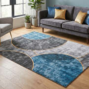 Geometric Washable Rug Low Pile 160x230cm | EXTG