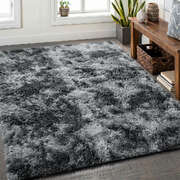Grey Shaggy Rug 200x290cm Anti Slip | EXTG