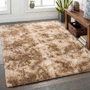 Taupe Shaggy Rug 160x230cm Anti-Slip | EXTG