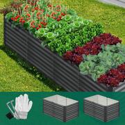 Raised Garden Bed Kit Instant Planter Galvanised Steel 320x80x73CM