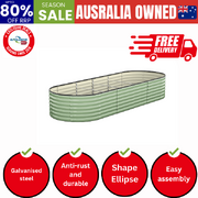 Garden Bed 240x80x56cm Planter Box Raised Container Galvanised Green
