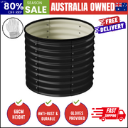 Garden Bed 80x68cm Galvanised Steel Round