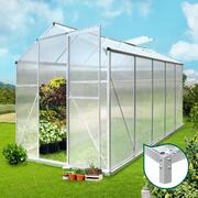 Aluminium Elegance: Polycarbonate Greenhouse Retreat (3.1x1.9M)