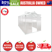 Polycarbonate Paradise: Walk-in Greenhouse Oasis (2.52x1.9M)