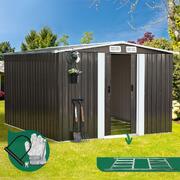 Roomy Metal-Base Workshop Cabin: Outdoor Storage Solution