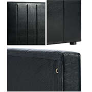 Bed Frame Headboard King Single Size Bedhead Black Leather