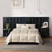 Bed Frame Headboard Double Queen King Bedhead Black Leather