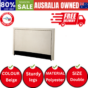 Double Size Bed Headboard Bedhead Beige