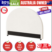 Bed Head King Single Headboard Boucle White
