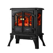 Vevare Electric Fireplace Heater Freestanding 3D Flame Effect 2000W