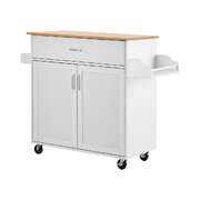 Kitchen Trolley Rolling Storage Cart With Drawer And Towel Rack