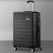 28" Luggage Suitcase Trolley Set Travel TSA Lock Storage Hard Case Black
