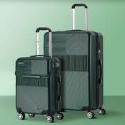 2-Piece Hard Shell Luggage Set TSA Lock Green | EXTG