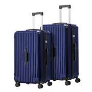 2PCS Luggage Suitcase Trolley Set TSA Lock Hard Shell Case Navy