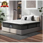 Latex Foam Mattress Queen Bed 9 Zone Pocket Spring 34cm Thickness