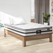 King Single Mattress Pillow Top Cool Gel Foam Bonnell Spring 21cm
